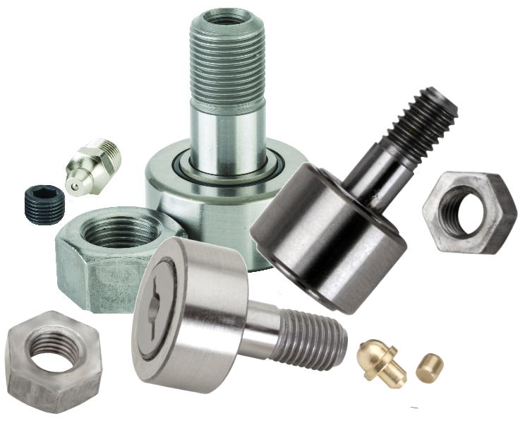 Metric cam followers for industrial machinery and conveyor systems